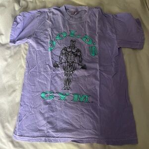 COMFORT COLORS GOLD GYM T SHIRT! SIZE M!